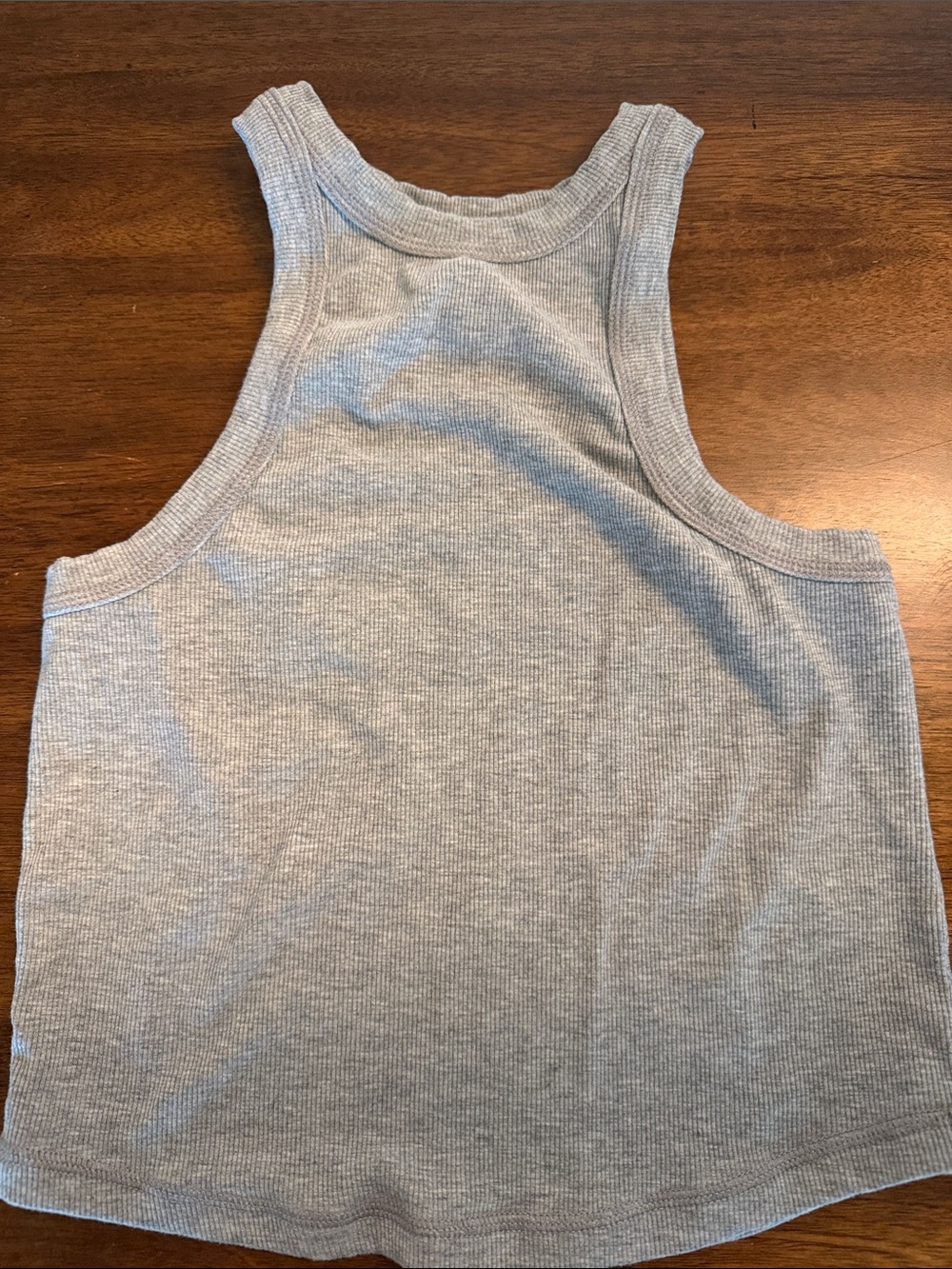 FP Movement by Free People Ribbed Racerback Tank - Light Gray - Picture 2 of 3